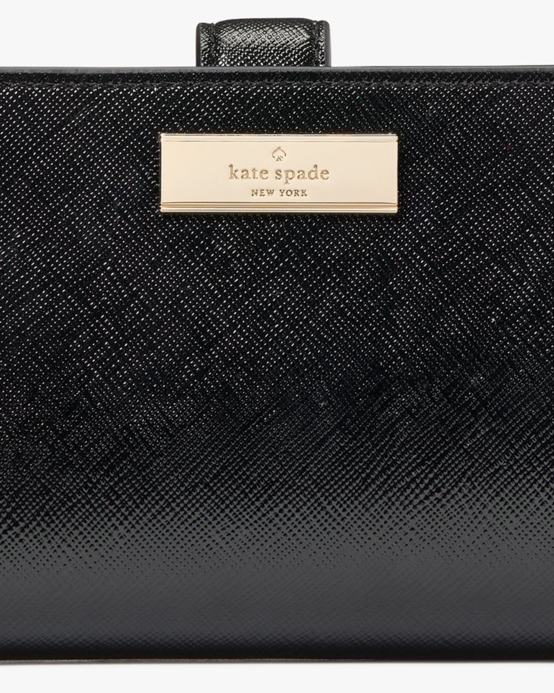 Kate Spade,Kenzie Boxed Medium Compact Wallet,Black