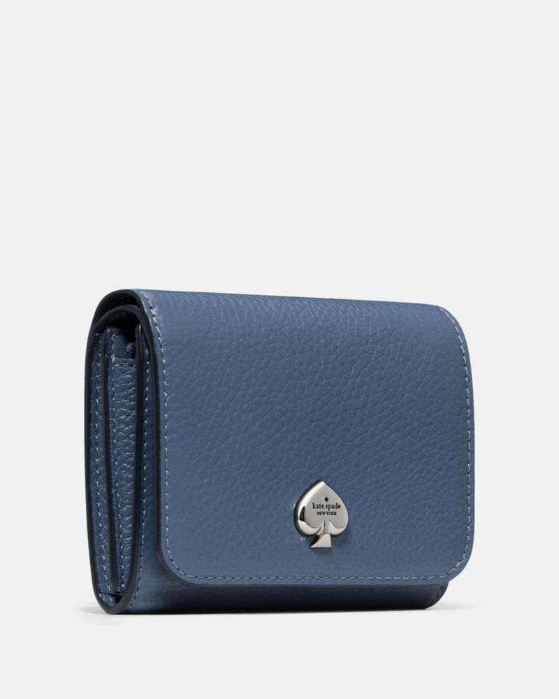 Kate Spade,ケイラ スモール Lジップ ウォレット,二つ折り・ミニ財布,トワイライトブルー