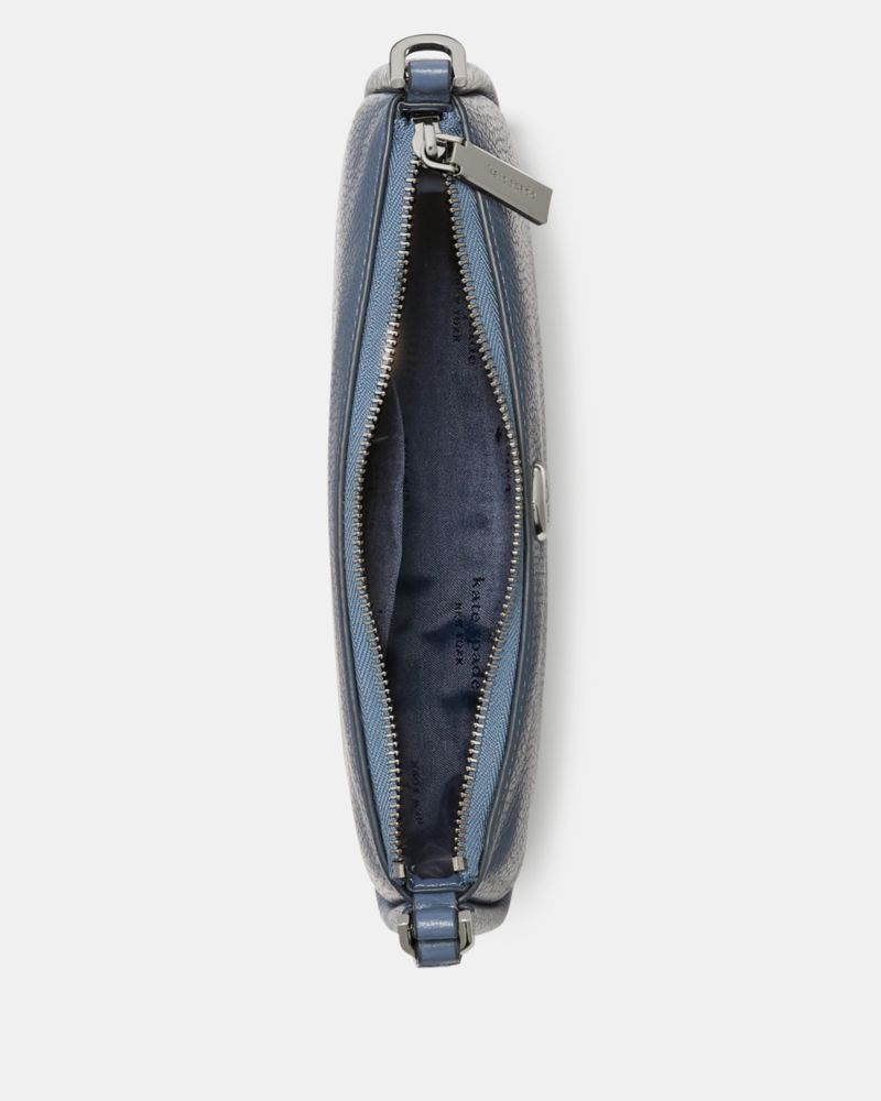 Kate Spade,Kayla Mini Bag,Leather,Shoulder Bag,Metal Material,Logo,Metal,Casual,Blue