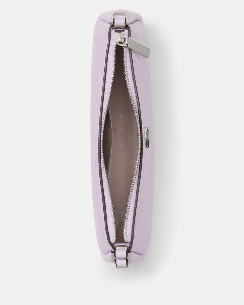 Kate Spade,Kayla Convertible Wristlet,Leather,Shoulder Bag,Metal Material,Metal,Logo,Casual,Lavender