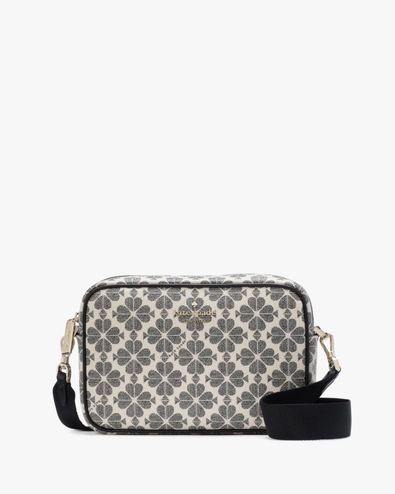 Kate Spade,Signature Spade Flower Mini Camera Bag,Camera Bag,Metal Material,PVC,Metal,Logo,Casual,Multi Color