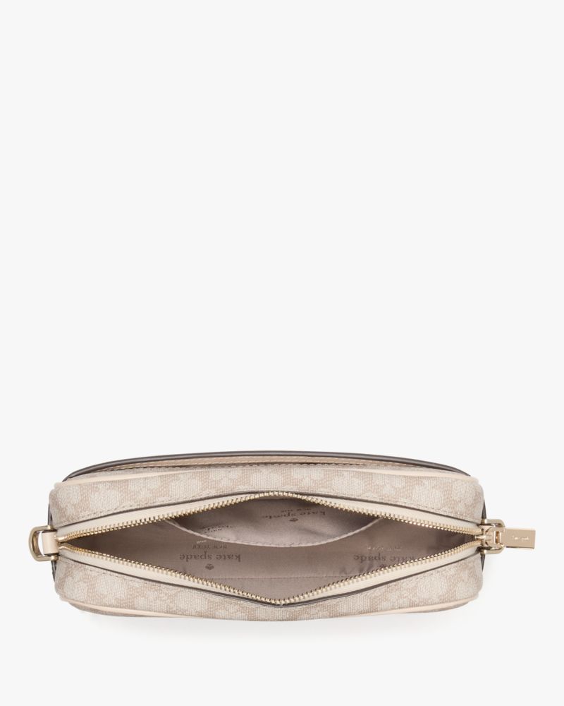 Kate Spade,Spade Flower Camera Bag,Camera Bag,PVC,Metal Material,Logo,Metal,Casual,Beige