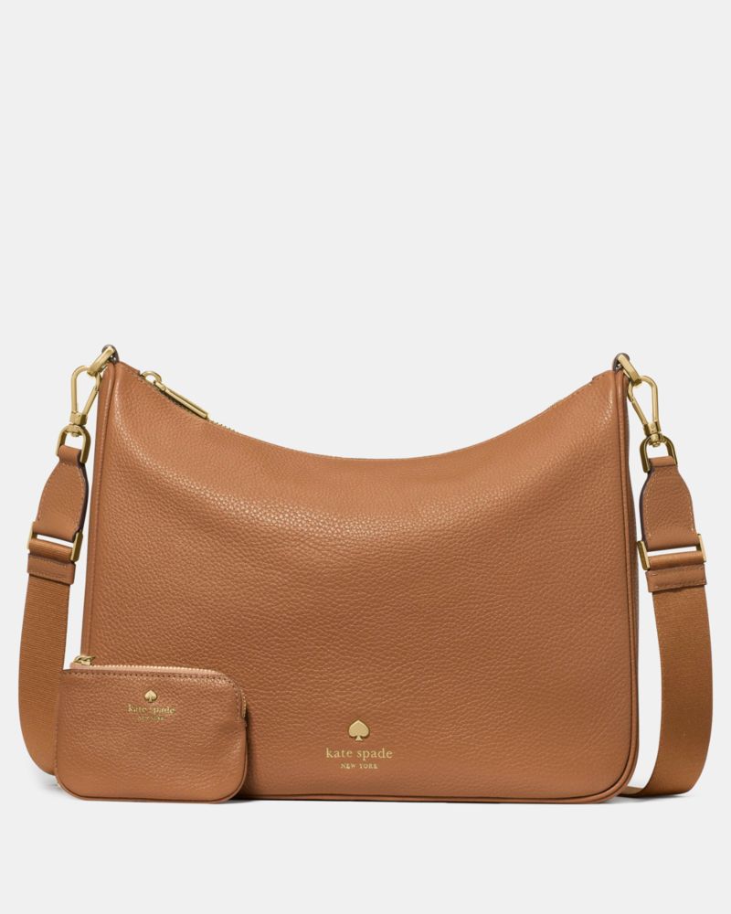 Kate Spade,Emma Large Crossbody Bag,Crossbody,Coin,Metal, Logo, Gold Embellishment,Water Repellent,Casual, Weekend Getaway...,