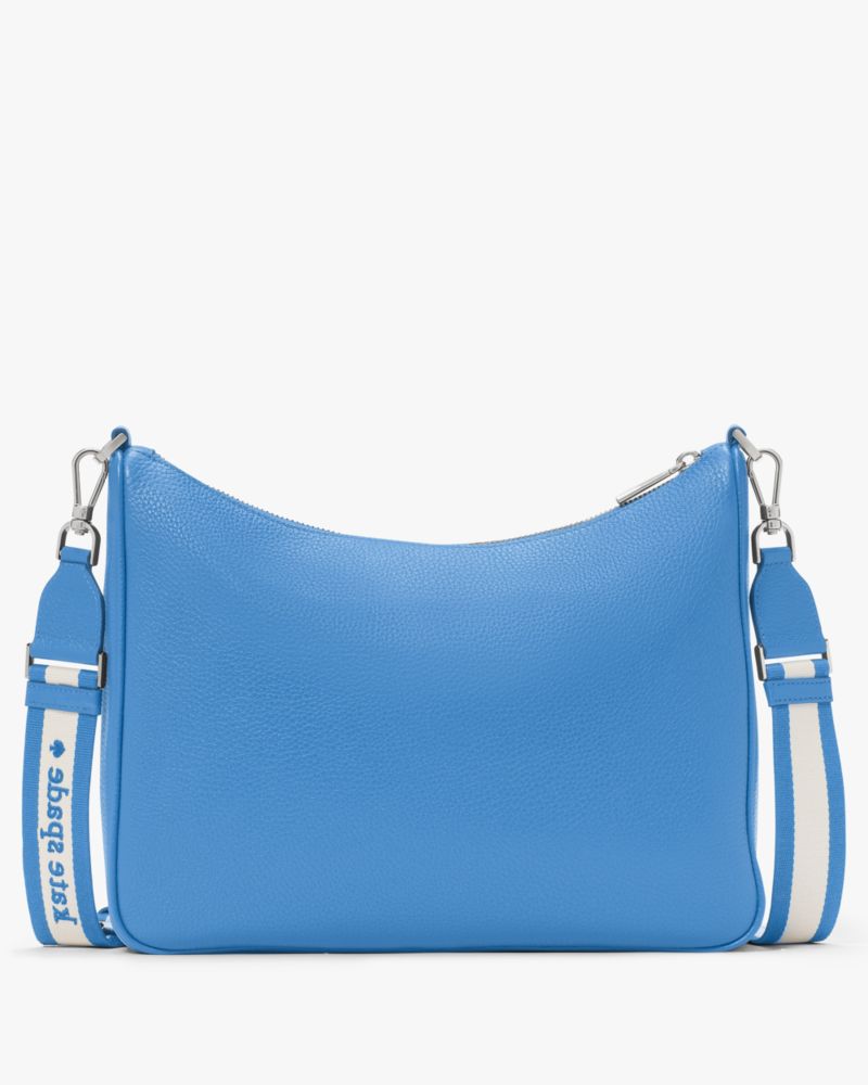 Kate Spade,Emma Large Crossbody,Crossbody,Coin,Stripe,Logo,Metal,Casual,Blue