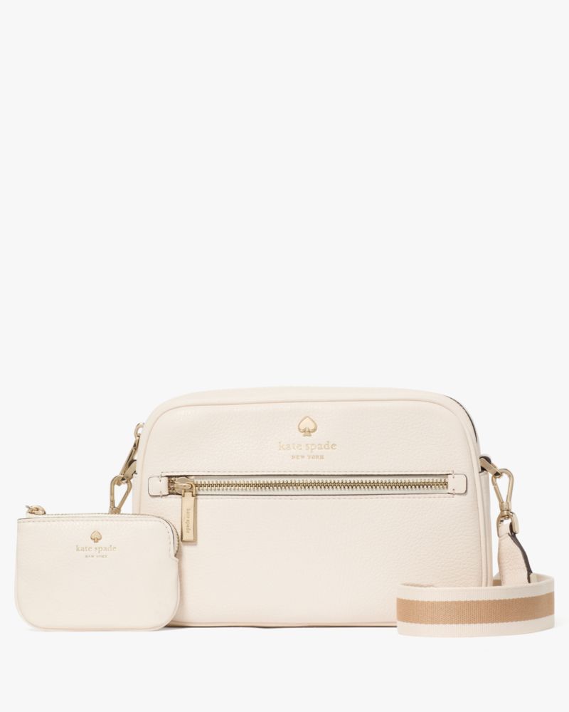 Kate Spade,Emma Pebbled Leather Small Camera Bag,