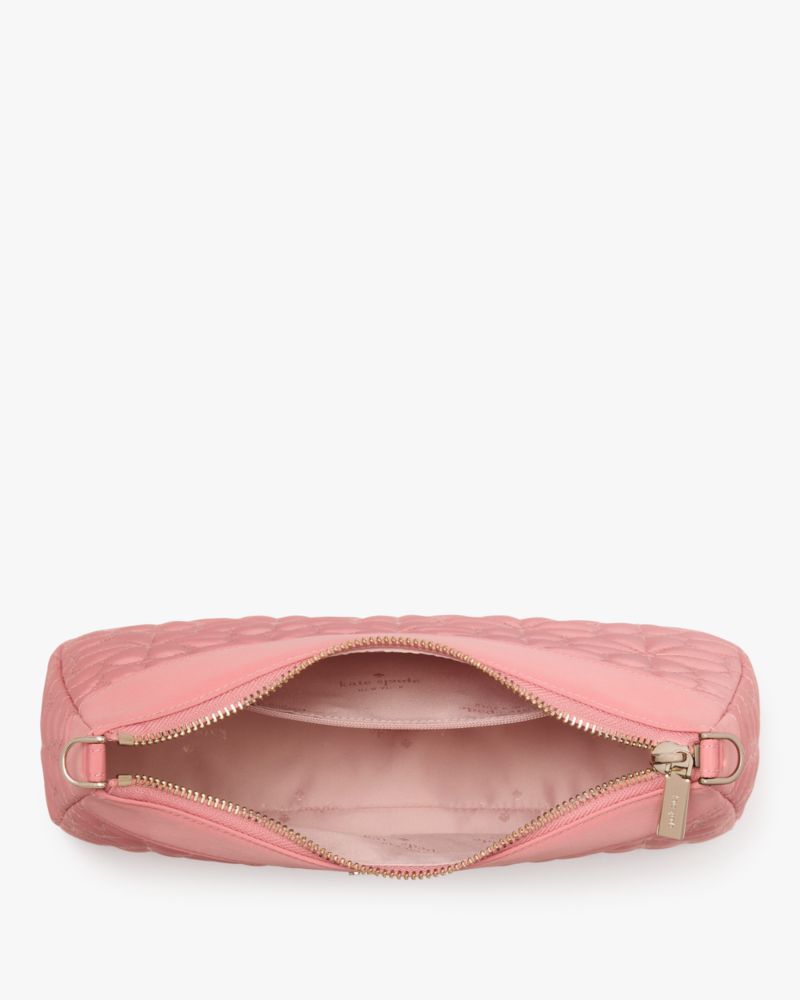 Kate Spade,Spade Flower Quilted Fabric Convertible Crossbody,Crossbody,Chain Detail,Compact,Day Party,Pink