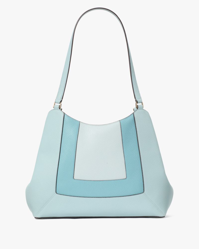 Kate Spade,レナ ピースド カラーブロック ラージ ショルダー バッグ,バッグ,ブルーマルチ