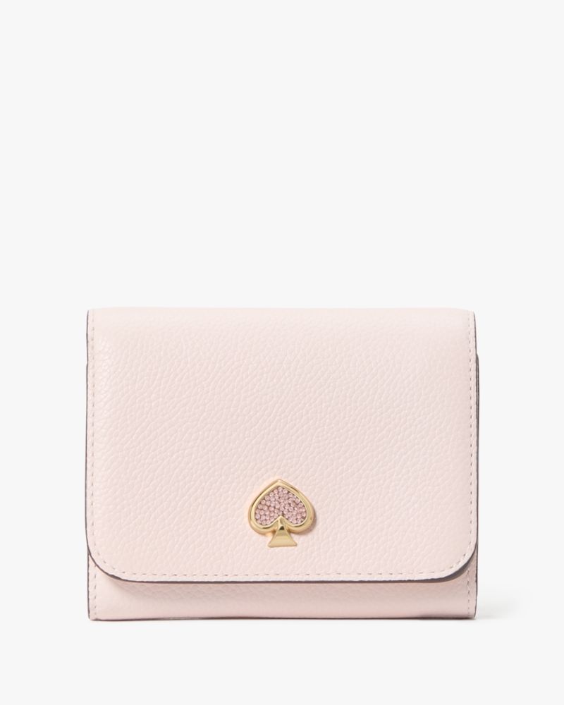 Kate Spade,Kayla Embellished Hardware Small L-zip Wallet,