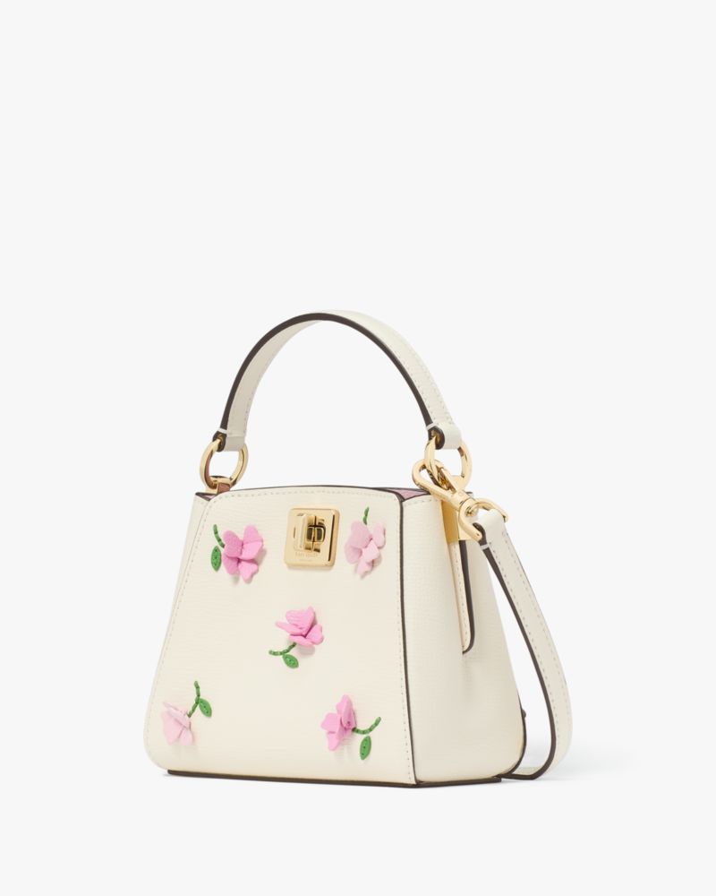 Kate Spade,Phoebe Floral Applique Mini Top Handle Crossbody,