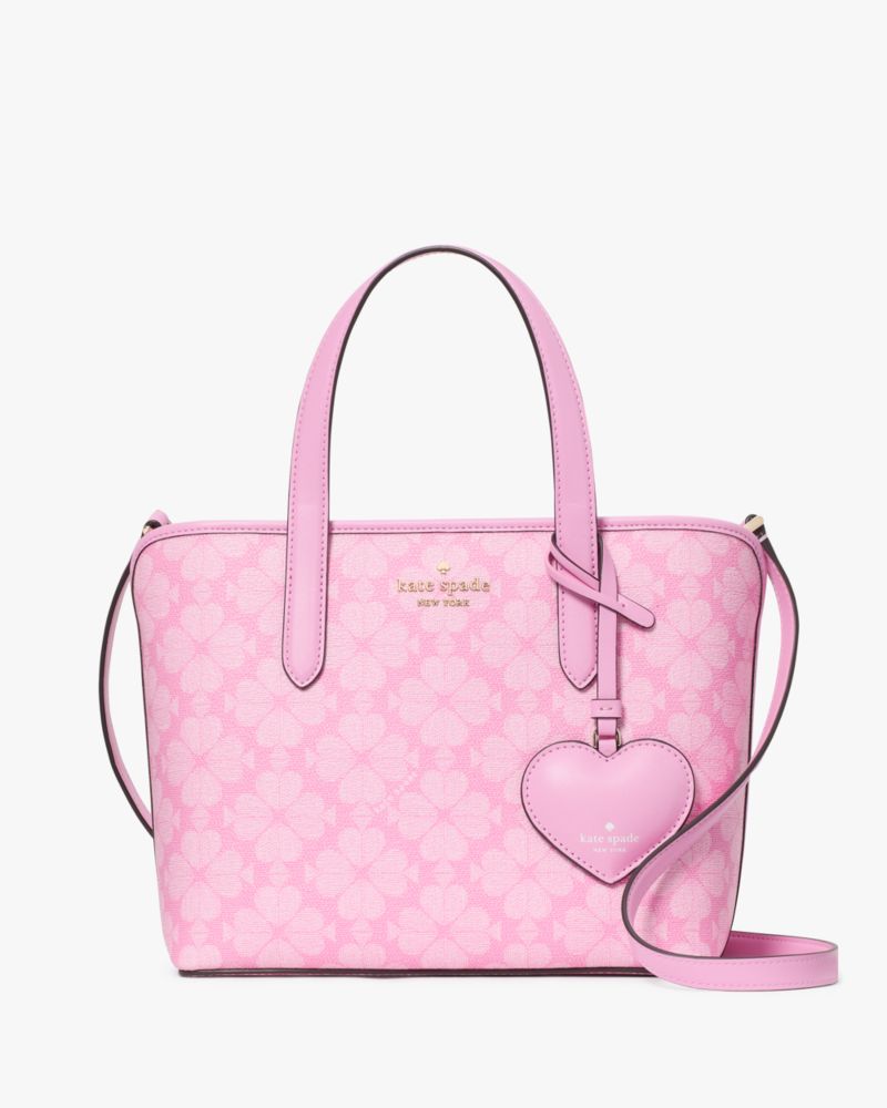 Kate Spade,スペード フラワー ハート ダングル スモール トート,パリジャンローズマルチ