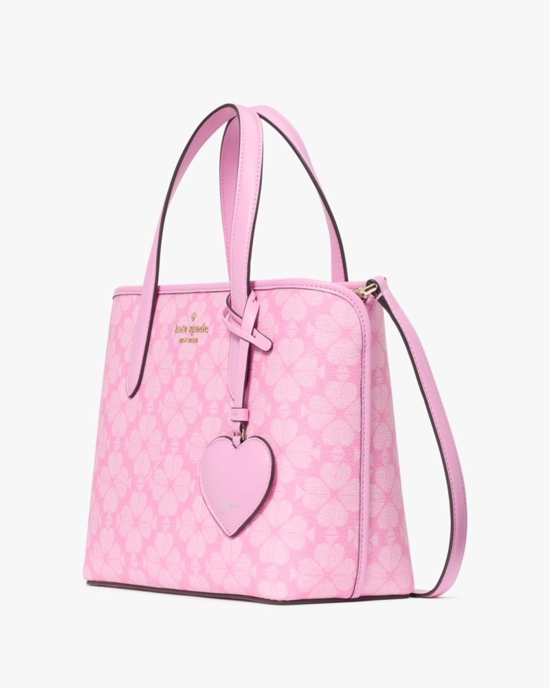 Kate Spade,スペード フラワー ハート ダングル スモール トート,パリジャンローズマルチ