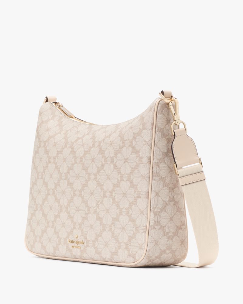 Kate Spade,スペード フラワー ラージ クロスボディ,バッグ,ダークベージュマルチ