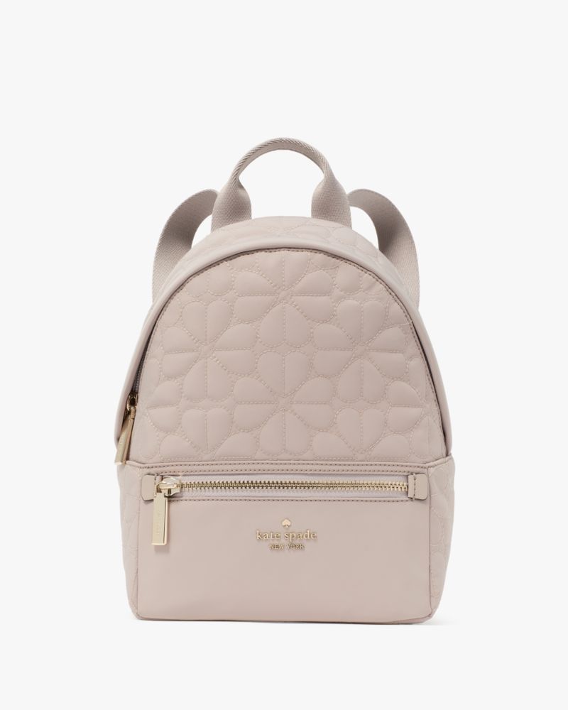 Kate Spade,Spade Flower Quilted Fabric Small Backpack,