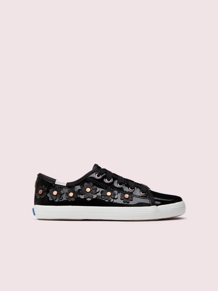 Keds Kids X Kate Spade New York Kickstart Floral Patent Leather