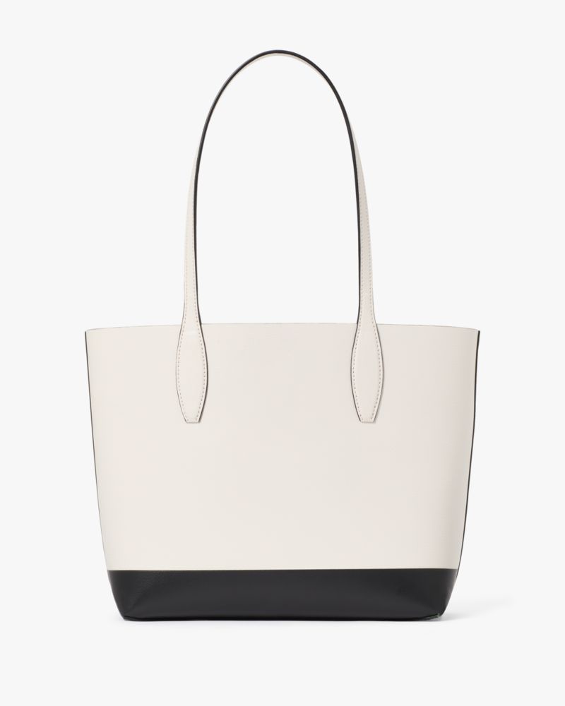 Kate Spade,Hello Kitty X Ksny Medium Tote,Leather,Tote,Color Block,Casual,White