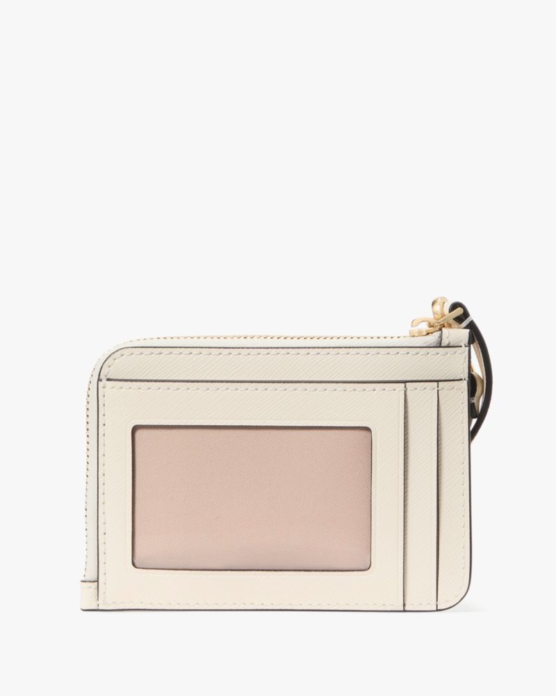 Kate Spade,マディソン インセット パフィ ハート スモール カード ホルダー リスレット,メレンゲマルチ