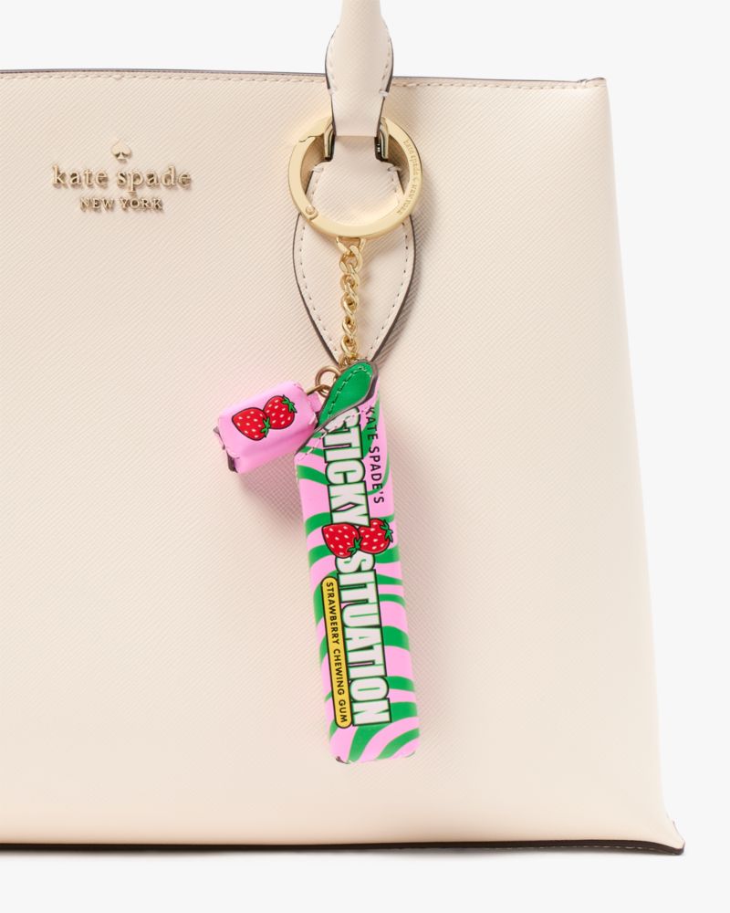 Kate Spade,Treat Yourself Bubblegum Key Chain,