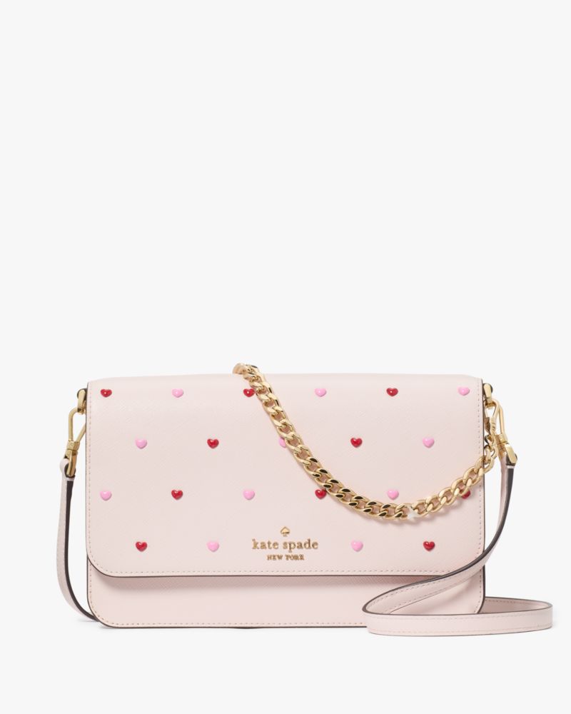 Kate Spade,Madison Heart Studs Willow Convertible Crossbody,