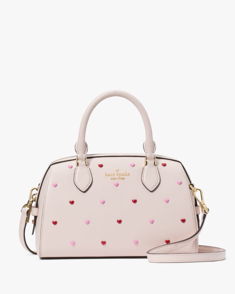 Kate Spade,マディソン ハート ピアス スモール ドリー ダッフル クロスボディ,パウダードシュガー