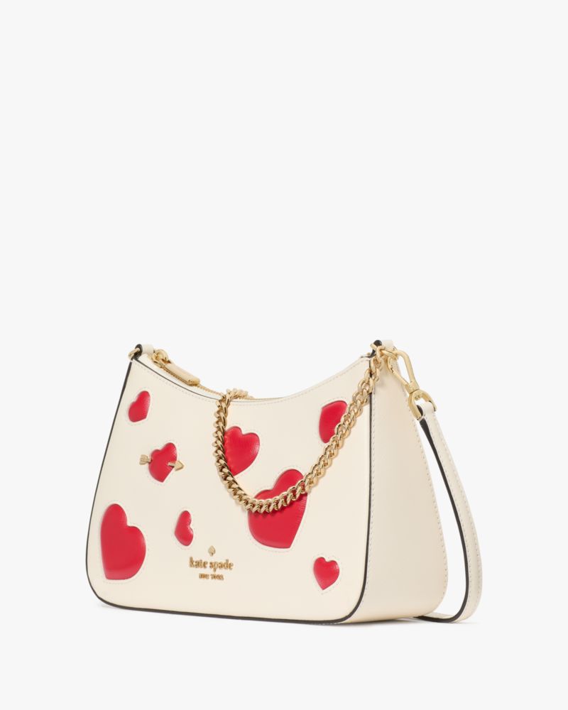 Kate Spade,マディソン インセット パフィ ハート ミディアム コンバーチブル クロスボディ,バッグ,メレンゲマルチ