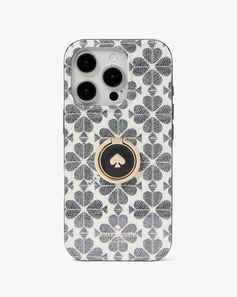 Kate Spade,Spade Flower Stability Ring And Case iPhone 16 Pro,