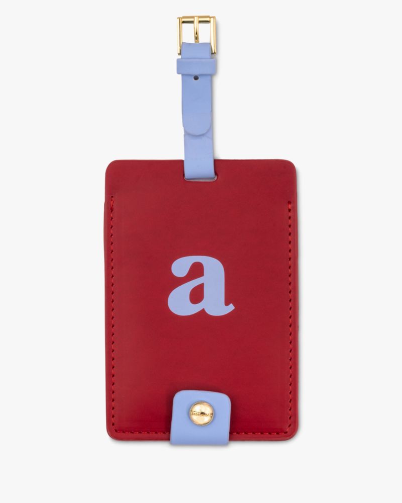 Kate Spade,Just Mine Initial Collection Luggage Tag A,