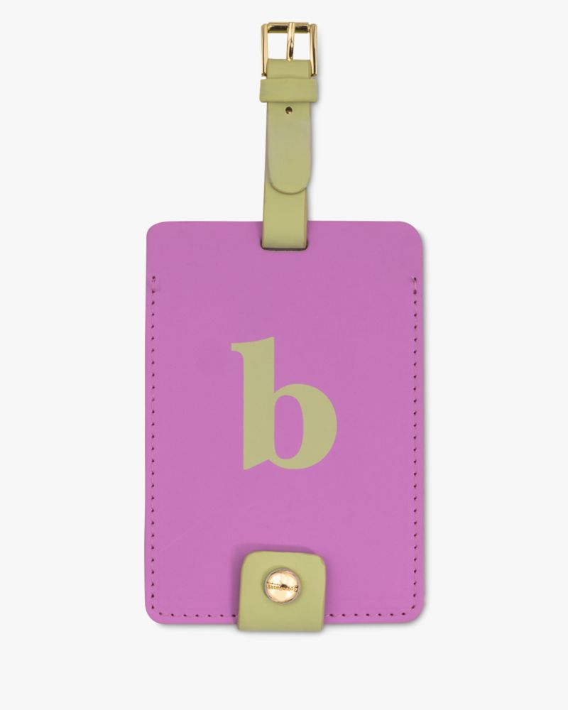 Kate Spade,Just Mine Initial Collection Luggage Tag B,