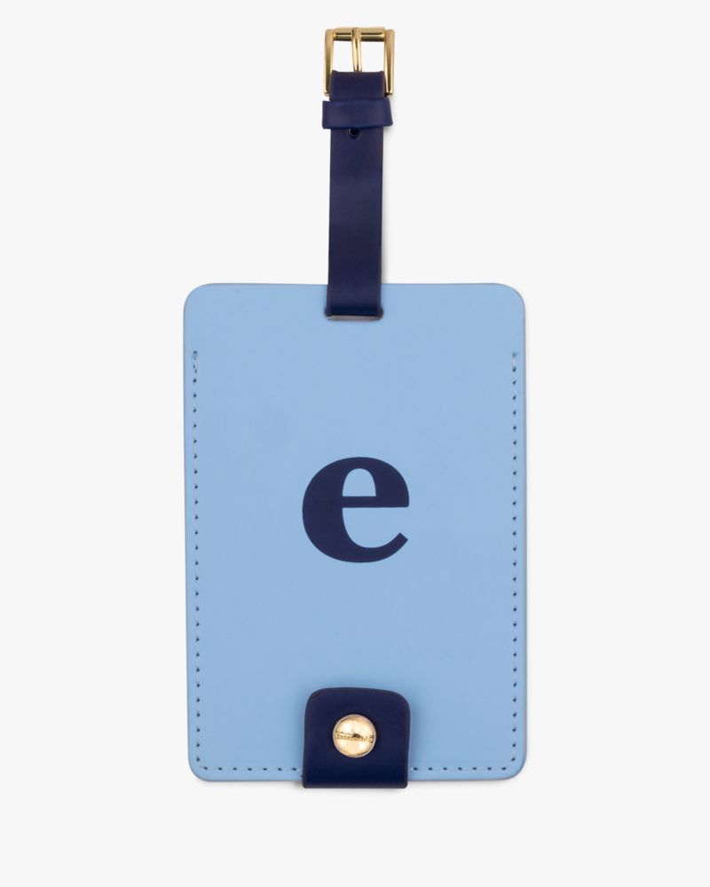 Kate Spade,Just Mine Initial Collection Luggage Tag E,