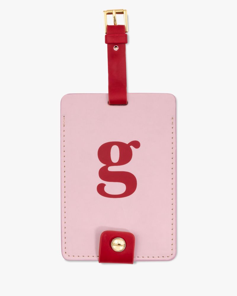 Kate Spade,Just Mine Initial Collection Luggage Tag G,