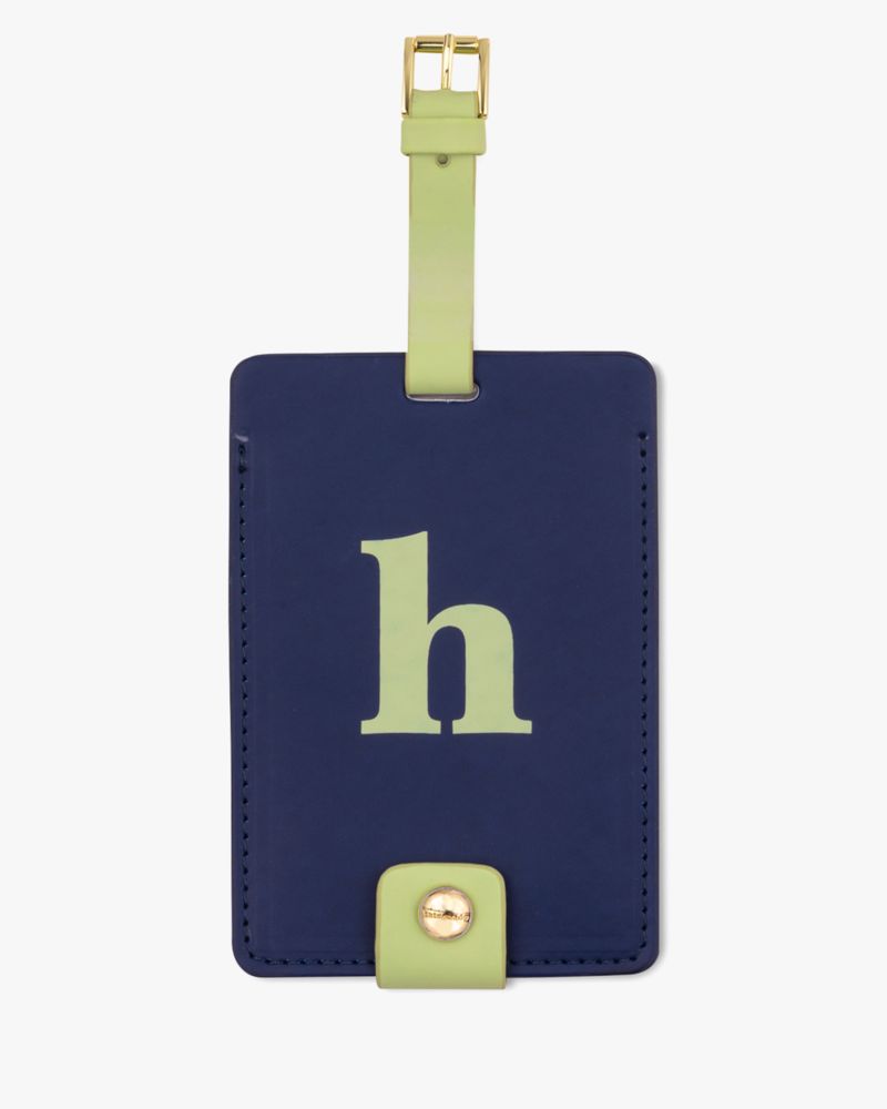 Kate Spade,Just Mine Initial Collection Luggage Tag H,