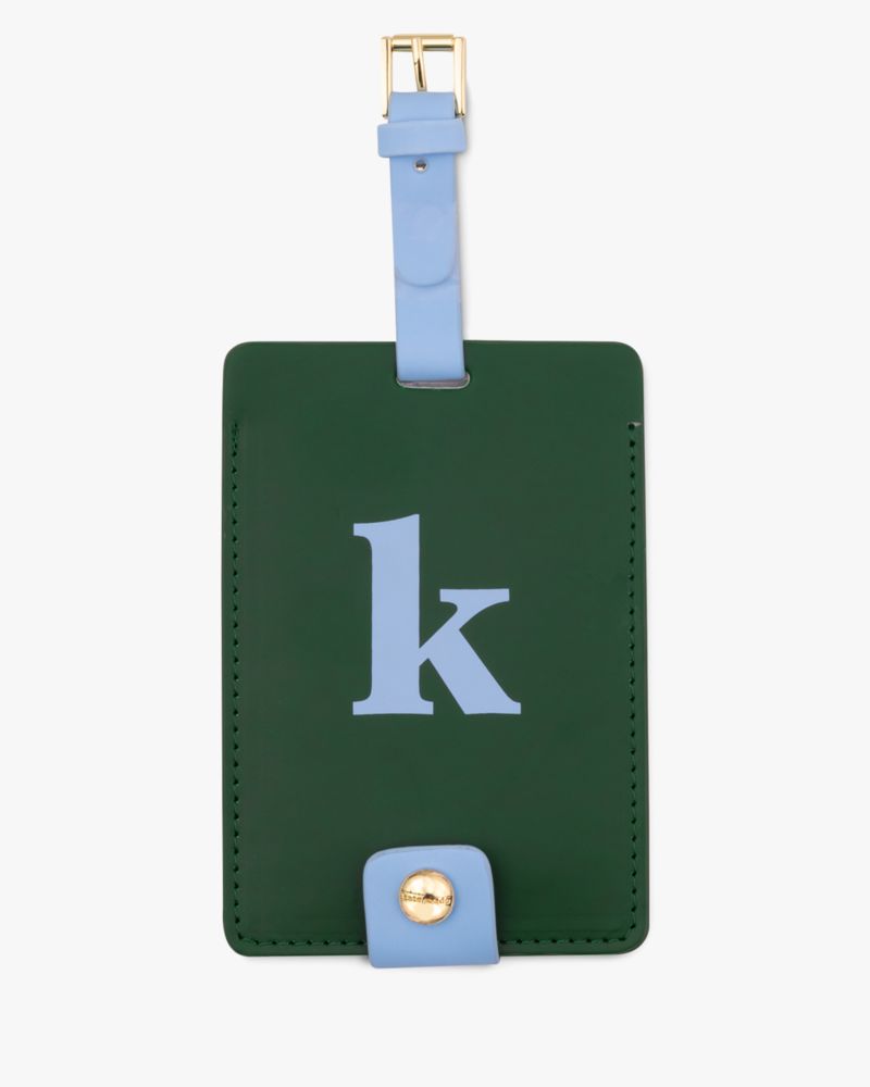 Kate Spade,Just Mine Initial Collection Luggage Tag K,