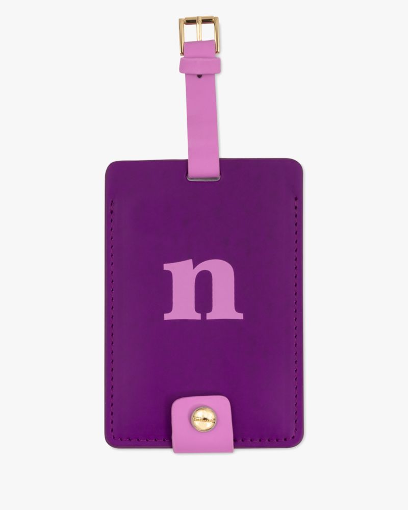 Kate Spade,Just Mine Initial Collection Luggage Tag N,