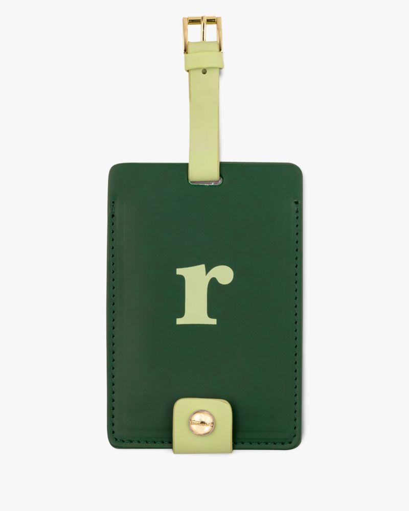 Kate Spade,Just Mine Initial Collection Luggage Tag R,