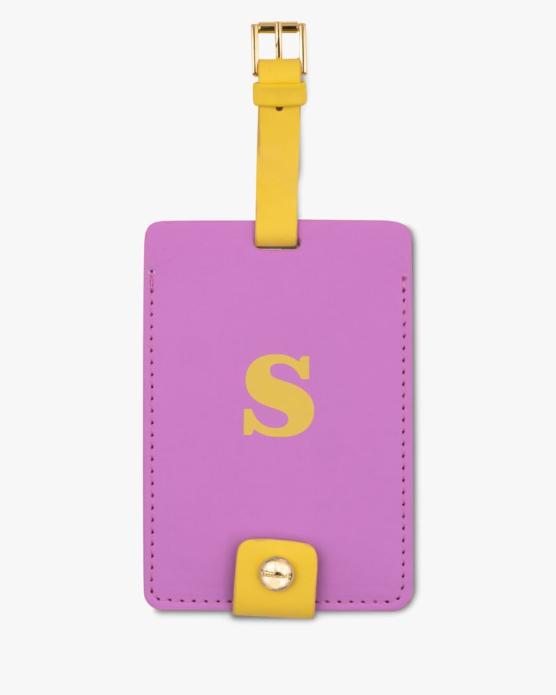 Kate Spade,Just Mine Initial Collection Luggage Tag S,