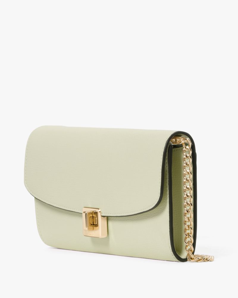 Kate Spade,Phoebe Turnlock Wallet-on-chain,Leather,Crossbody,Logo,Day Party,