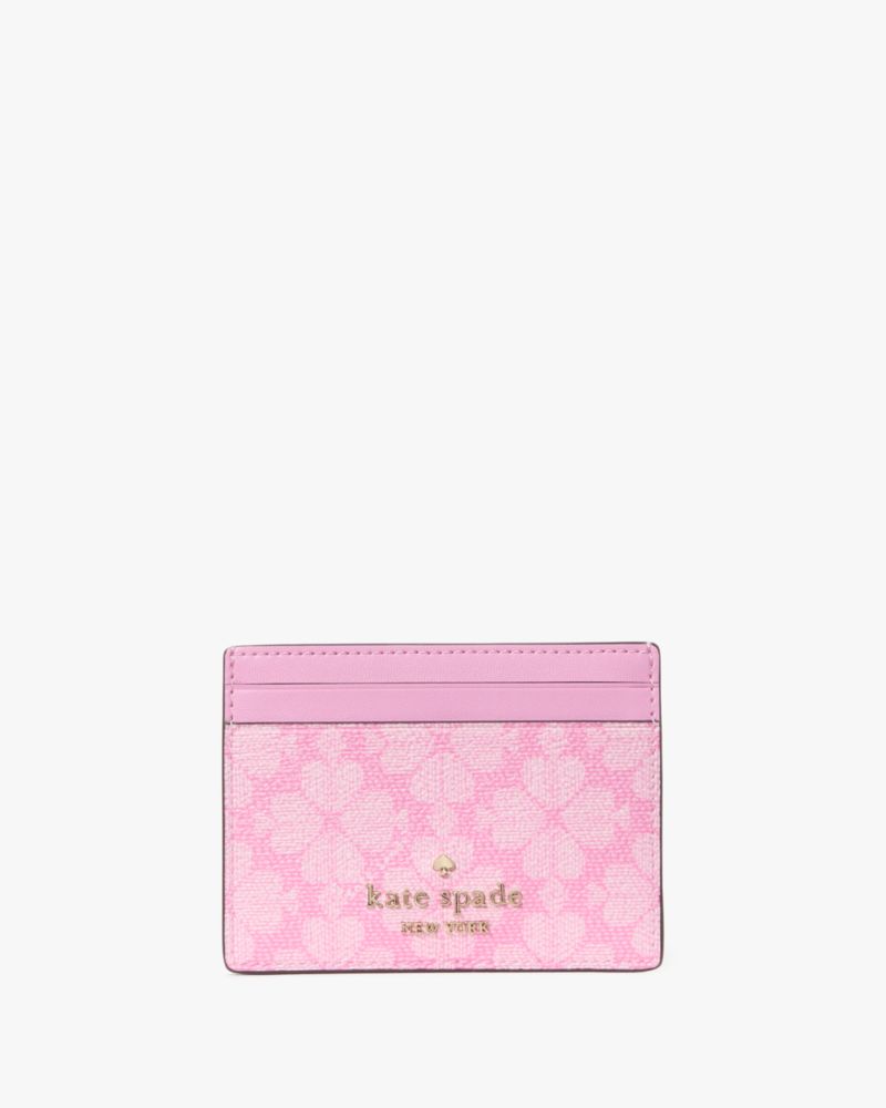 Kate Spade,Boxed Spade Flower Small Slim Card Holder,