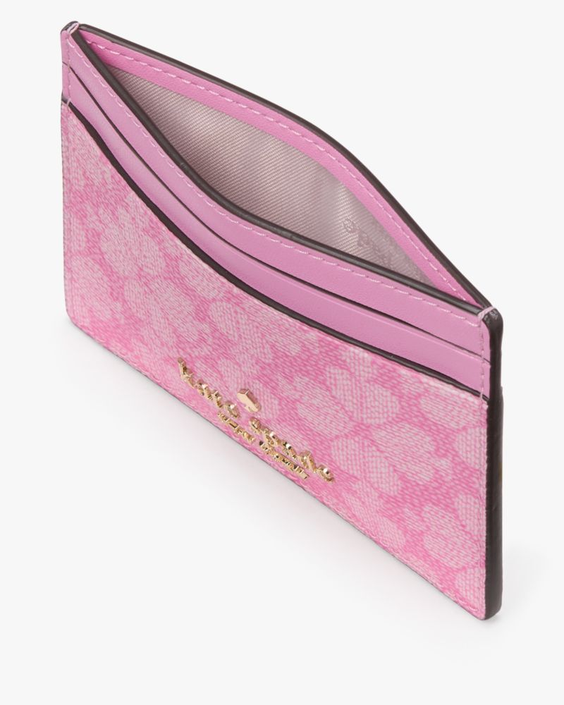 Kate Spade,Boxed Spade Flower Small Slim Card Holder,