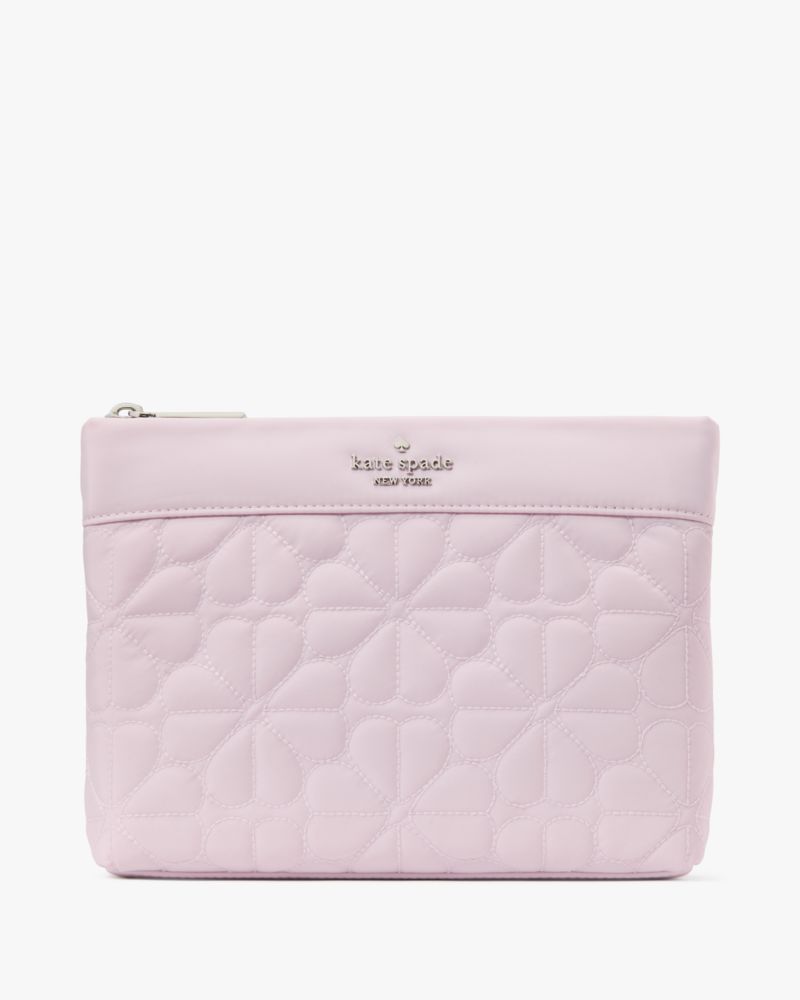 Kate Spade,スペード フラワー コスメティック ポーチ,財布小物,ペールアメジスト