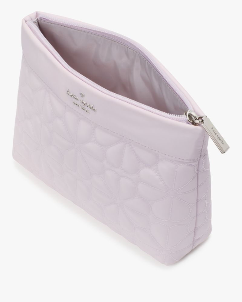 Kate Spade,スペード フラワー コスメティック ポーチ,財布小物,ペールアメジスト