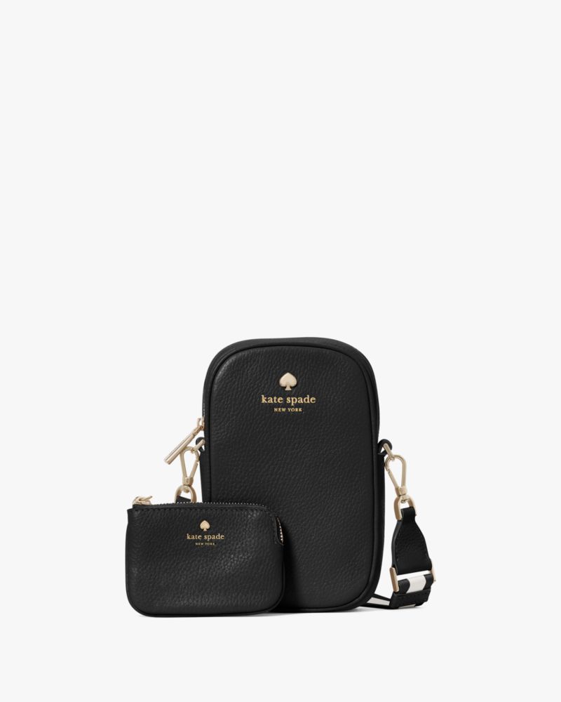 Kate Spade,Emma Pebbled Leather North South Phone Crossbody,