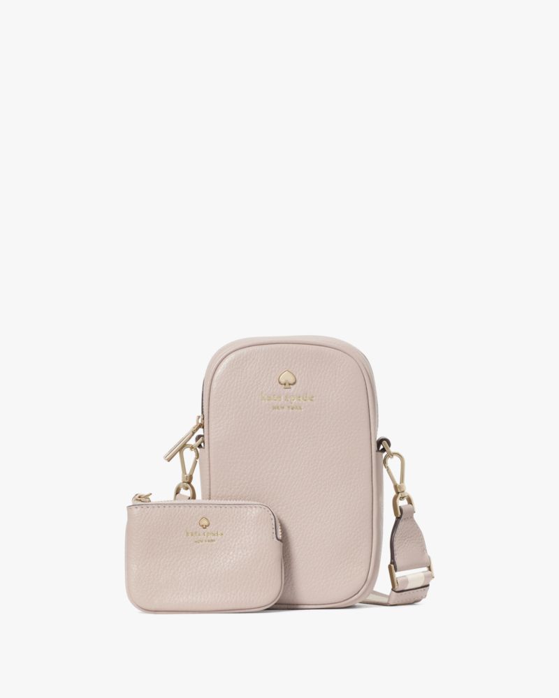 Kate Spade,Emma Pebbled Leather North South Phone Crossbody,