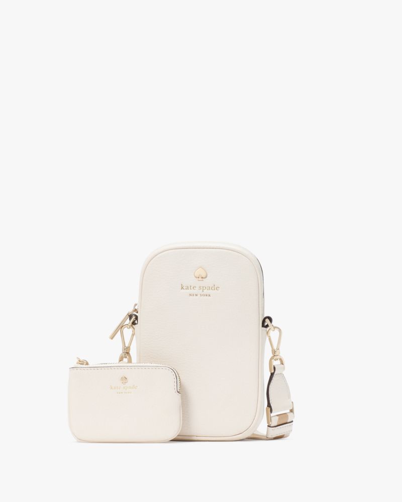 Kate Spade,Emma Pebbled Leather North South Phone Crossbody,