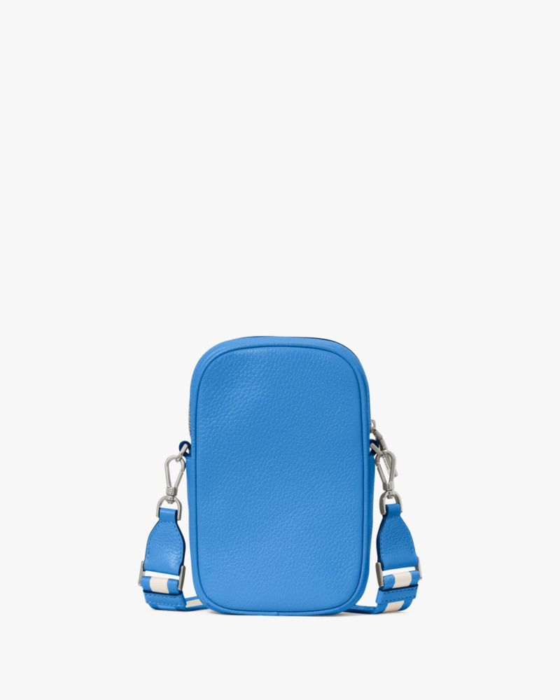 Kate Spade,Emma Phone Crossbody,Leather,Crossbody,Coin,Logo,Metal,Casual,Blue