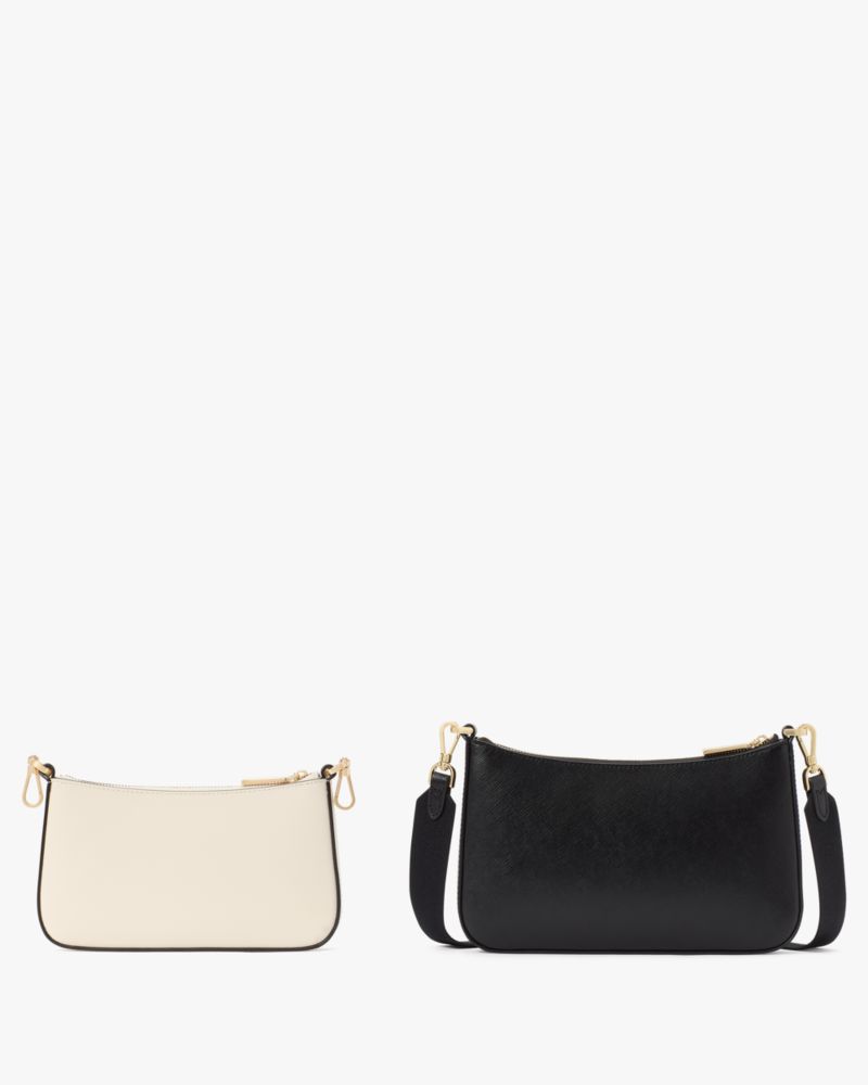 Kate Spade,Duet Puffy Heart Crossbody,Cream