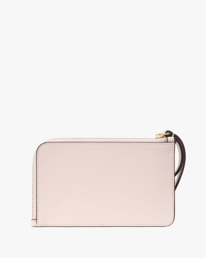 Kate Spade,Lucy Heart Studs Small L-zip Wristlet,