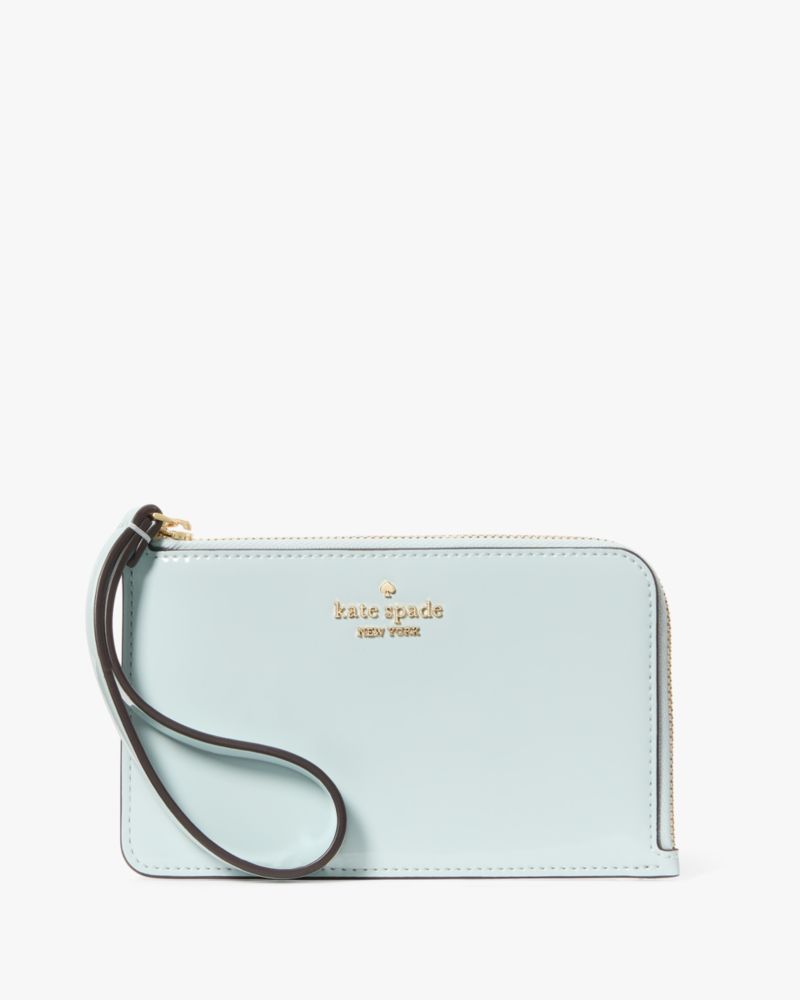 Kate Spade,Lucy Patent Small L-Zip Wristlet,