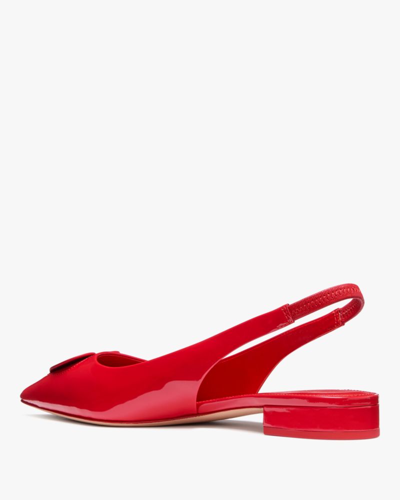 Kate Spade,ラヴァー パテント スリングバック フラット,フラットシューズ,チェリールージュ