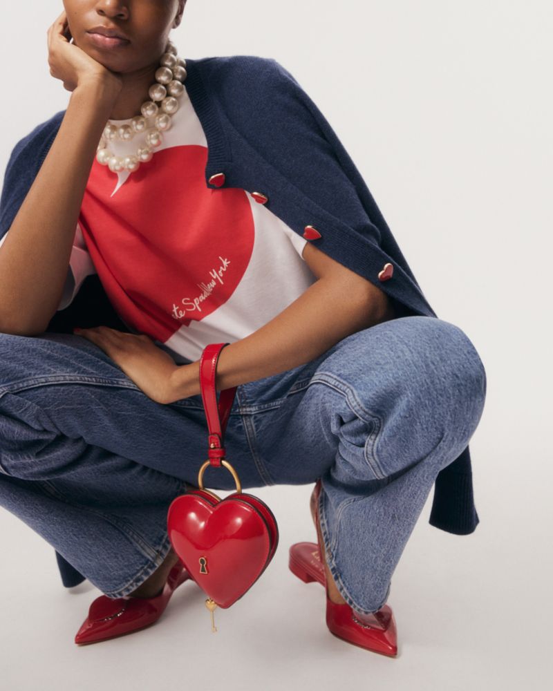 Kate Spade,ラヴァー パテント スリングバック フラット,フラットシューズ,チェリールージュ