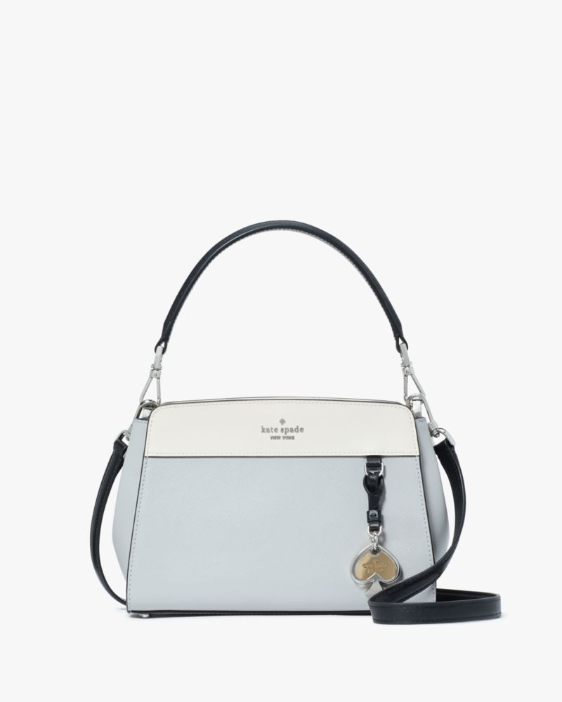 Kate Spade,マディソン カラーブロック スモール トップ ハンドル サッチェル,プラチナグレーマルチ