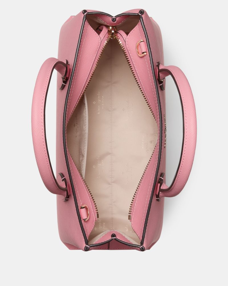 Kate Spade,Rae Medium Satchel,Satchel,Logo,Metal,Work,Casual,Pink